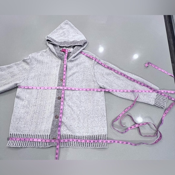 Vintage Binghamton Knitting Co Inc Hooded Cardigan Moose Made in USA Sz XL - Picture 9 of 12